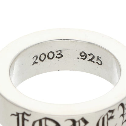 Chrome Hearts 6mm SPACER FOREVER Silver Ring Size 7.5