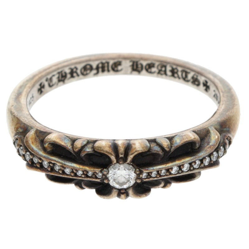 Chrome Hearts BABY CLSC FLRL CRS Pave Diamond Size US 10.5