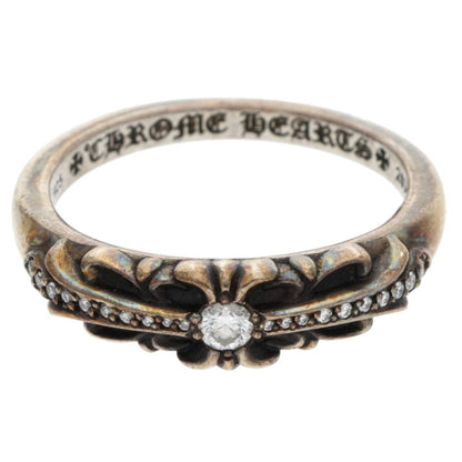 Chrome Hearts BABY CLSC FLRL CRS Pave Diamond Size US 10.5