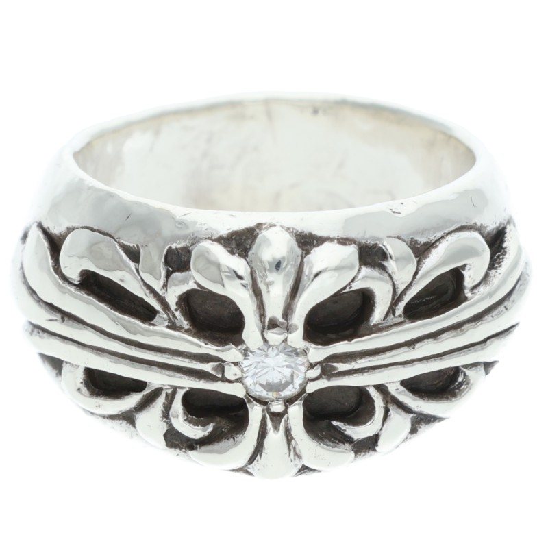 Chrome Hearts Floral Cross 1 Silver Ring Size ONE SIZE