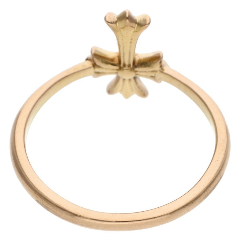 Chrome Hearts 22K Bubblegum CH Cross Gold Ring Size US 5.5