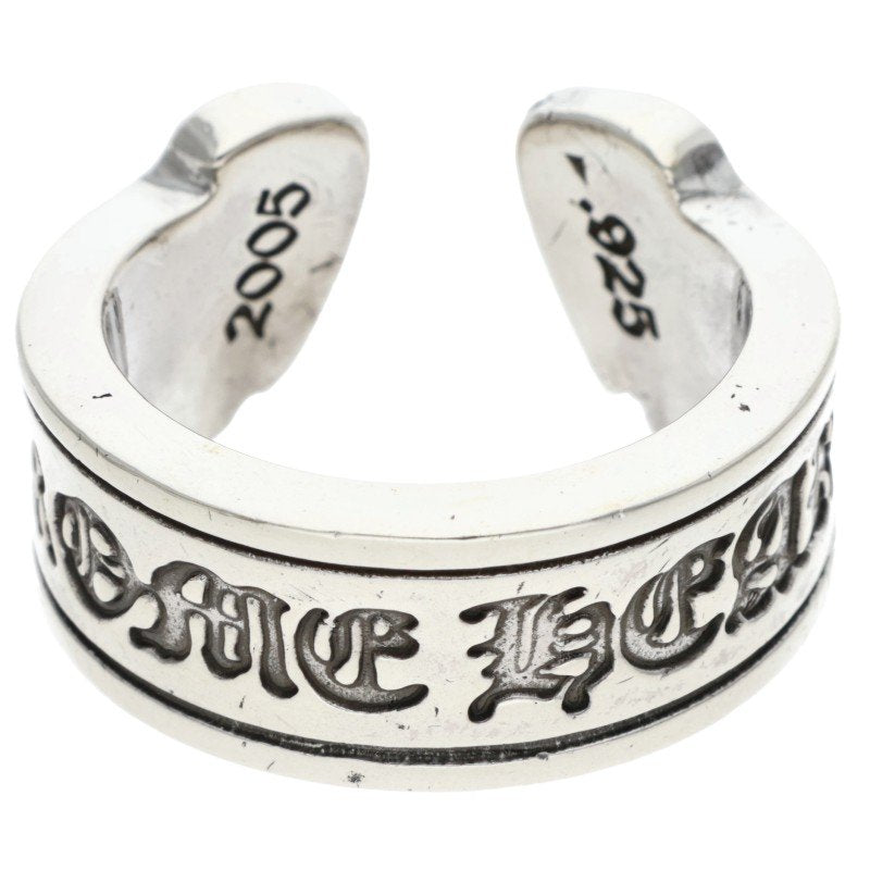Chrome Hearts LG SCROLL LABEL Silver Ring Size ONE SIZE
