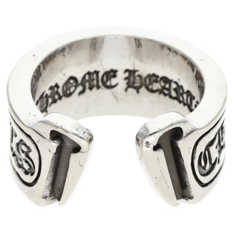 Chrome Hearts LG SCROLL LABEL Silver Ring Size ONE SIZE