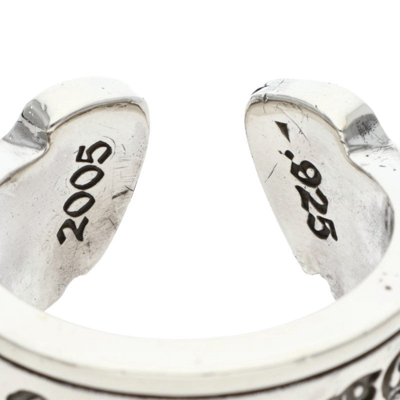 Chrome Hearts LG SCROLL LABEL Silver Ring Size ONE SIZE