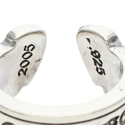 Chrome Hearts LG SCROLL LABEL Silver Ring Size ONE SIZE