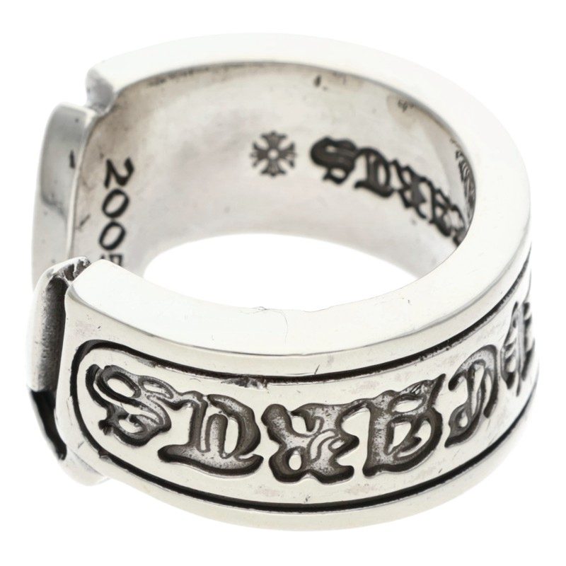 Chrome Hearts LG SCROLL LABEL Silver Ring Size ONE SIZE