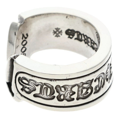 Chrome Hearts LG SCROLL LABEL Silver Ring Size ONE SIZE