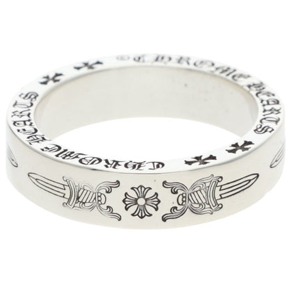 Chrome Hearts 6mm Spacer Dagger Silver Ring Size 23.5
