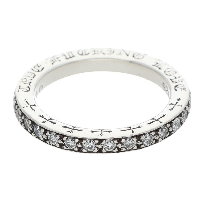 Chrome Hearts TFL Pave Diamond Silver Ring Size US 6.5