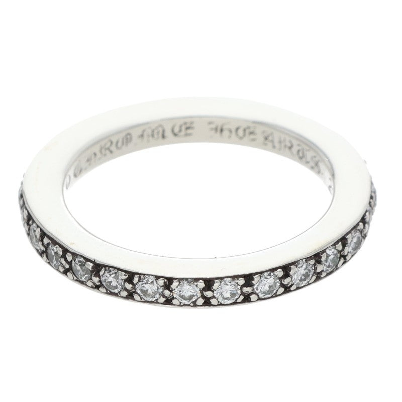 Chrome Hearts TFL Pave Diamond Silver Ring Size US 6.5