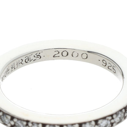Chrome Hearts TFL Pave Diamond Silver Ring Size US 6.5