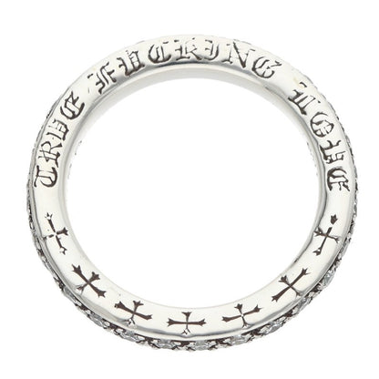 Chrome Hearts TFL Pave Diamond Silver Ring Size US 6.5