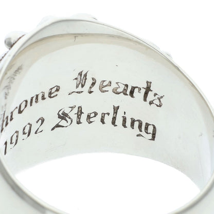 Chrome Hearts Keeper Sterling Silver Ring Size US 12
