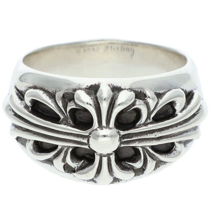Chrome Hearts Floral Cross Silver Ring Size 21.5