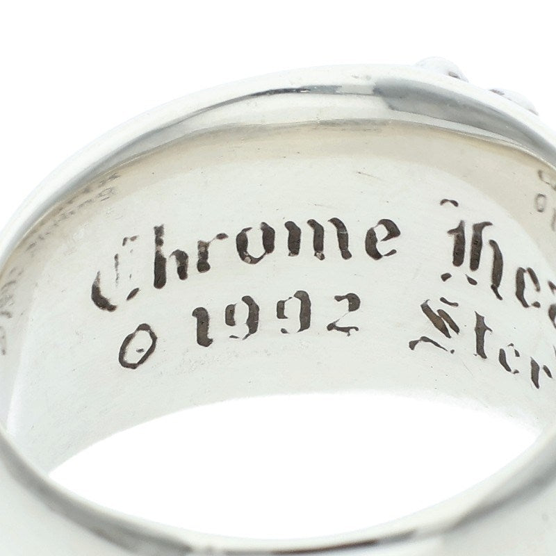 Chrome Hearts Floral Cross Silver Ring Size 21.5