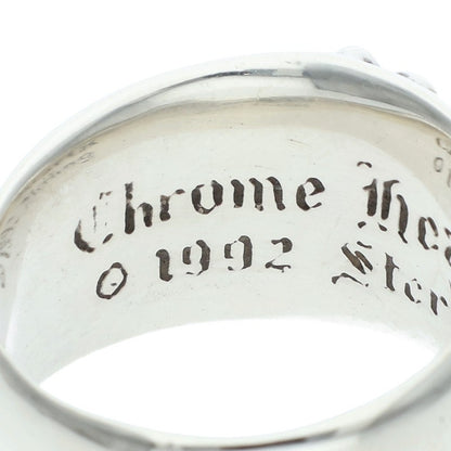 Chrome Hearts Floral Cross Silver Ring Size 21.5