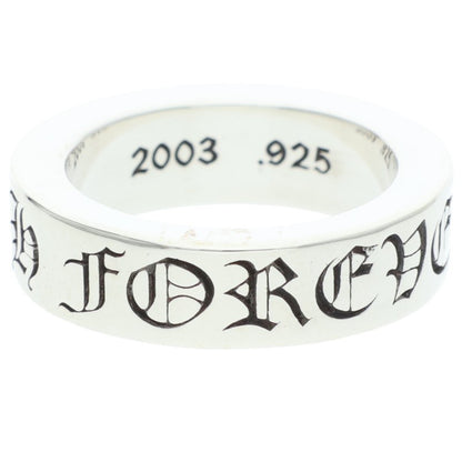 Chrome Hearts 6mm Spacer Forever 925 Silver Ring Size 11.5