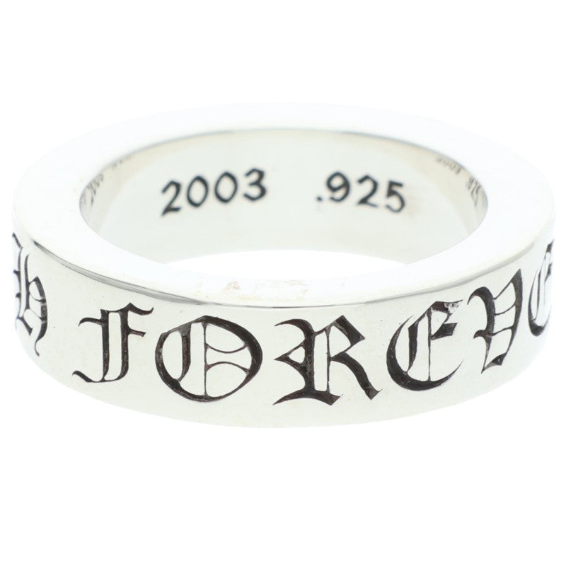 Chrome Hearts 6mm Spacer Forever 925 Silver Ring Size 11.5