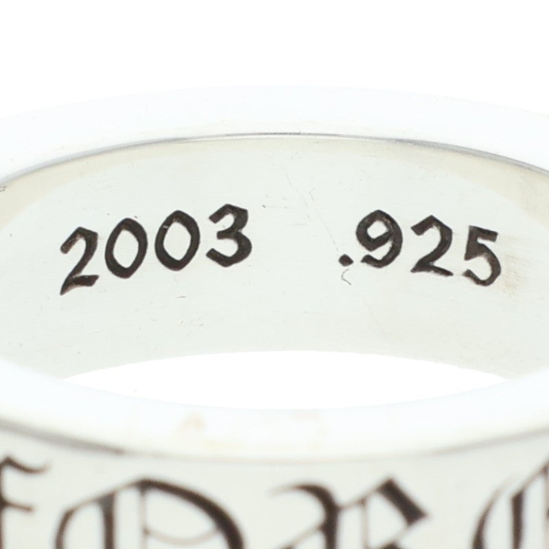 Chrome Hearts 6mm Spacer Forever 925 Silver Ring Size 11.5