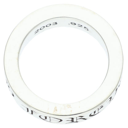 Chrome Hearts 6mm Spacer Forever 925 Silver Ring Size 11.5
