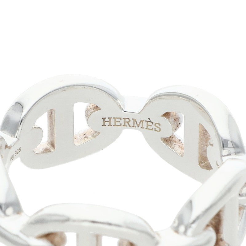 HERMES Chaine d'Ancre Enchainee PM 925 Silver Ring Size US 6