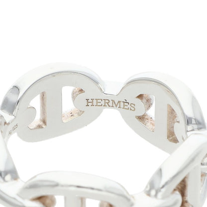 HERMES Chaine d'Ancre Enchainee PM 925 Silver Ring Size US 6