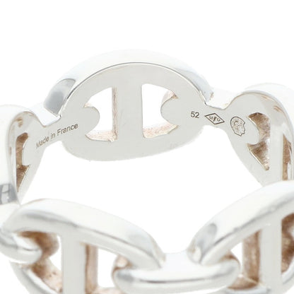 HERMES Chaine d'Ancre Enchainee PM 925 Silver Ring Size US 6