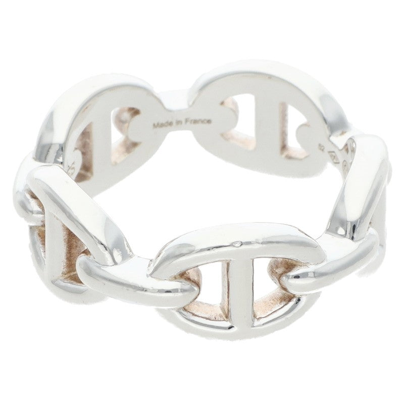 HERMES Chaine d'Ancre Enchainee PM 925 Silver Ring Size US 6