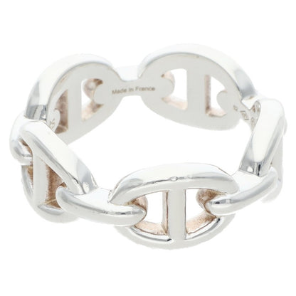 HERMES Chaine d'Ancre Enchainee PM 925 Silver Ring Size US 6