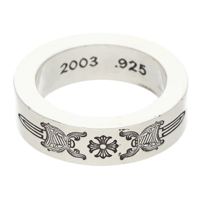 Chrome Hearts 6mm Spacer Dagger Silver Ring Size US 4.5