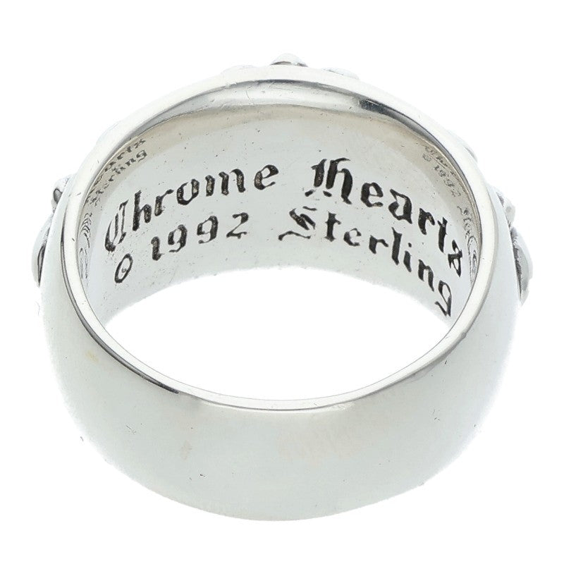 Chrome Hearts FLRL CRS Sterling Silver Ring Size US 10