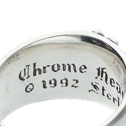 Chrome Hearts FLRL CRS Sterling Silver Ring Size US 10