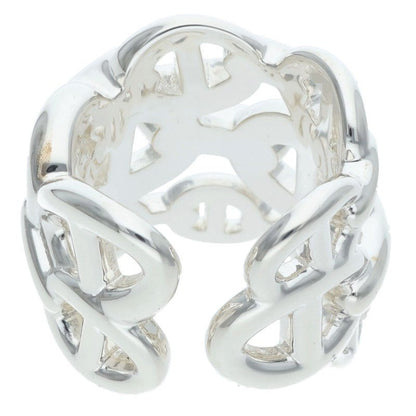 HERMES Chaine d'Ancre Enchainee GM 925 Silver Ring Size 48