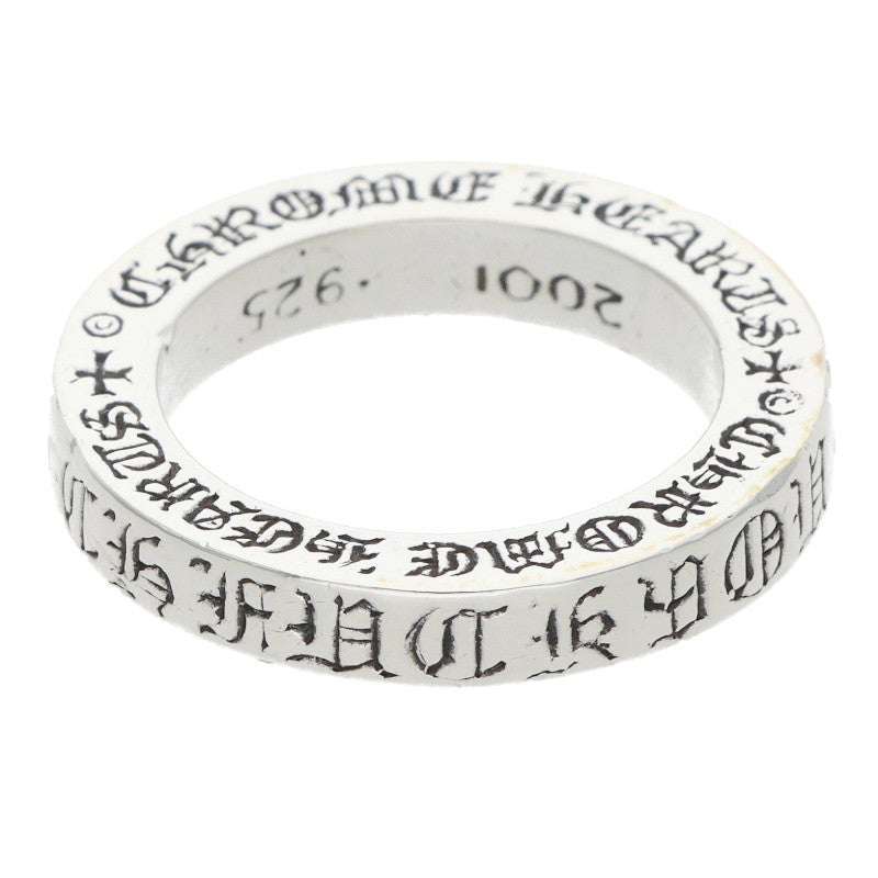 Chrome Hearts 3mm SPACER FUCKYOU Silver Ring Size ONE SIZE