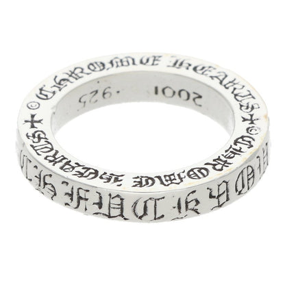 Chrome Hearts 3mm SPACER FUCKYOU Silver Ring Size ONE SIZE
