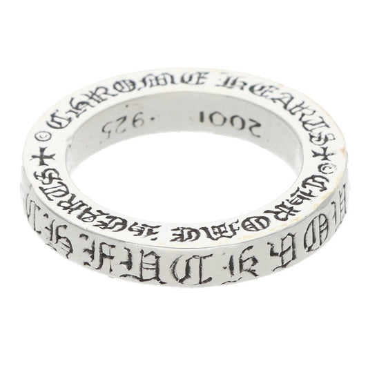 Chrome Hearts 3mm SPACER FUCKYOU Silver Ring Size ONE SIZE