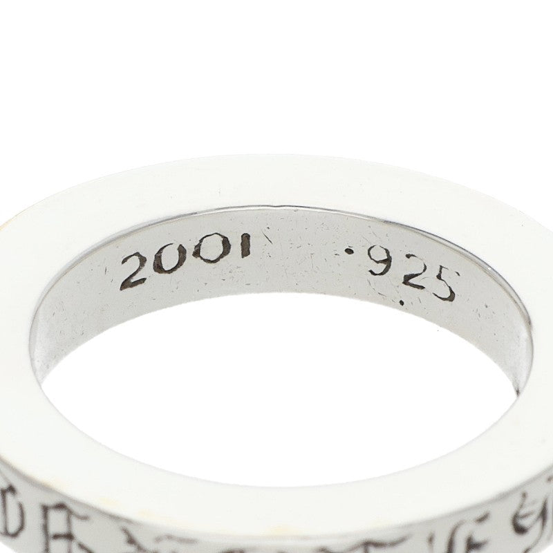 Chrome Hearts 3mm SPACER FUCKYOU Silver Ring Size ONE SIZE