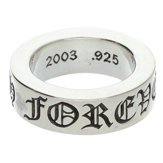 Chrome Hearts 6mm SPACER FOREVER Silver Ring Size ONE SIZE