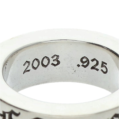 Chrome Hearts 6mm SPACER FOREVER Silver Ring Size ONE SIZE