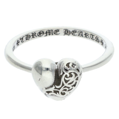 Chrome Hearts BUBBLGM HEART Silver Ring Size ONE SIZE