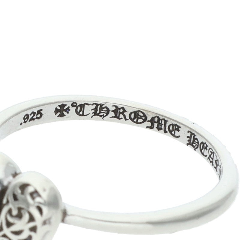 Chrome Hearts BUBBLGM HEART Silver Ring Size ONE SIZE