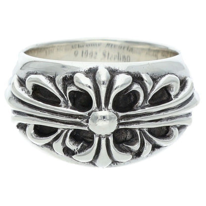 Chrome Hearts FLRL CRS Sterling Silver Ring Size US 9