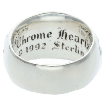 Chrome Hearts FLRL CRS Sterling Silver Ring Size US 9