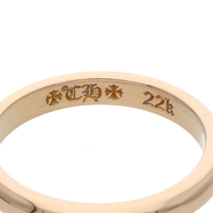 Chrome Hearts 22K Wedding Round Gold Ring Size ONE SIZE