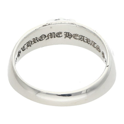 Chrome Hearts HALF CLSC FLRL CRS Silver Ring Size ONE SIZE