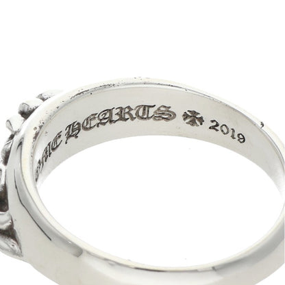 Chrome Hearts HALF CLSC FLRL CRS Silver Ring Size ONE SIZE