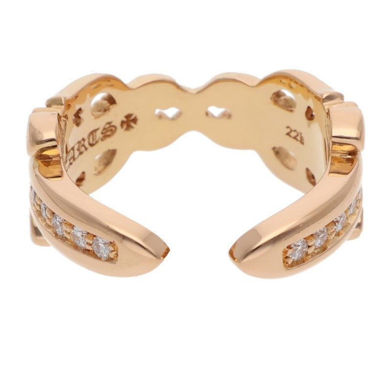 Chrome Hearts 22K DBL DAGGER OPEN Diamond Ring Size ONE SIZE