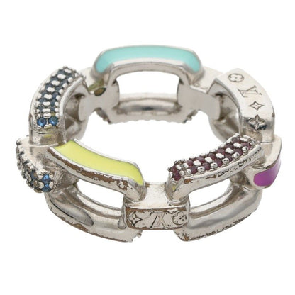 LOUISVUITTON Paradise Chain Ring Silver Multi Size ONE SIZE