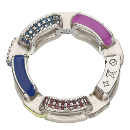 LOUISVUITTON Paradise Chain Ring Silver Multi Size ONE SIZE