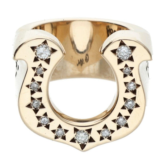 TENDERLOIN 8K Diamond Horseshoe Ring Size ONE SIZE